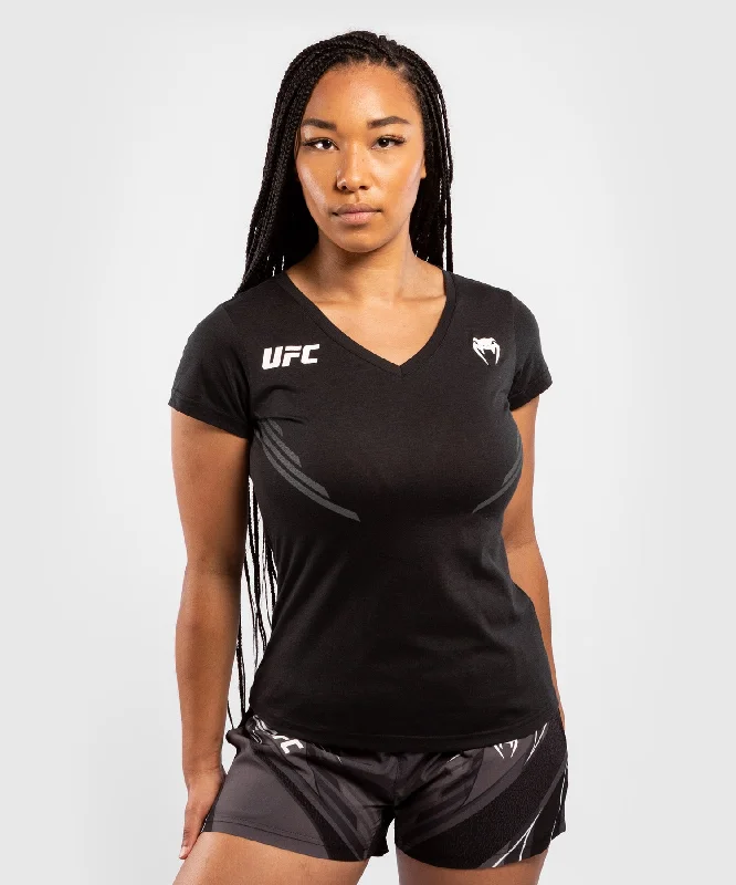 T-shirt Femme UFC Venum Replica - Noir Lace Blend Ribbed Blend Corduroy Blend