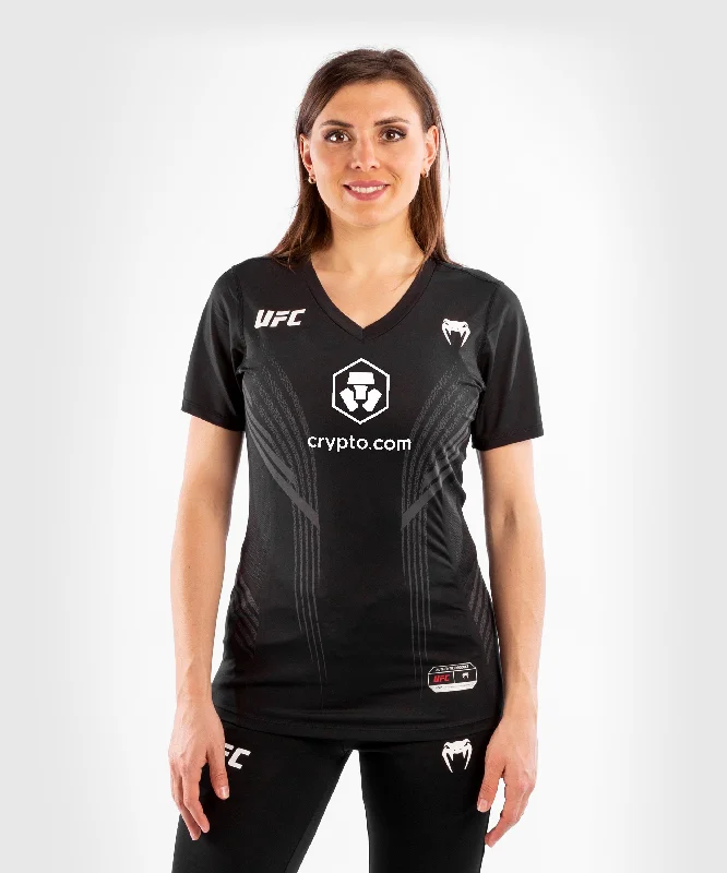 T-shirt Technique Femme UFC Venum Authentic Fight Night - Noir Faux Fur Fabric Real Fur Fabric Shearling Fabric