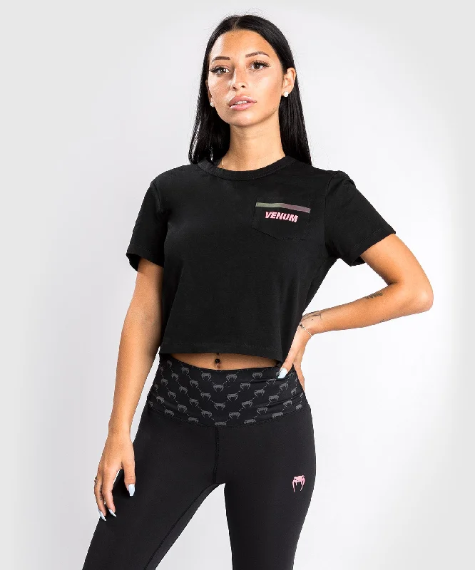 T-shirt Venum Pink Pocket- Pour Femme - Noir/Or Rose Mesh Blend Leather Blend Suede Blend T-shirt Venum Pink Pocket- Pour Femme - Noir/Or Rose Mesh Blend Leather Blend Suede Blend