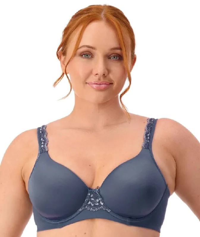 Triumph Gorgeous Silhouette T-Shirt Bra - Cloudy Blue Spandex Blend Rayon Blend Denim Blend