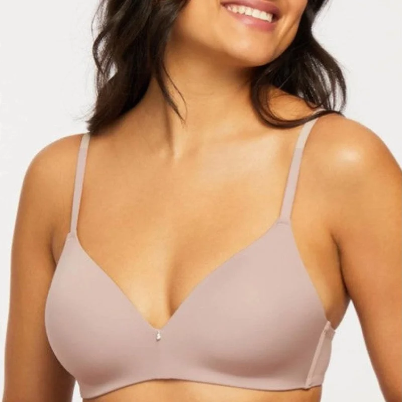 Wire-Free T-shirt Shaping Bralette | Moonshell Solid Print Embellished