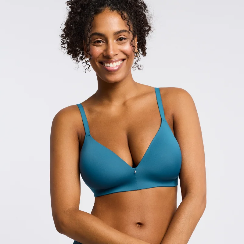 Wire-Free T-shirt Shaping Bralette Surf Fleece Nylon Spandex
