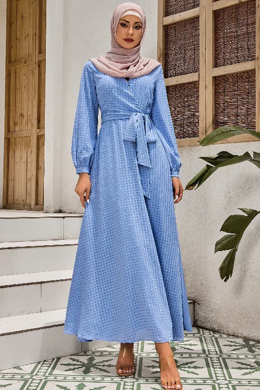Checkered Criss Cross Maxi Dress-CLEARANCE Chic Boho Print Maxi Dress