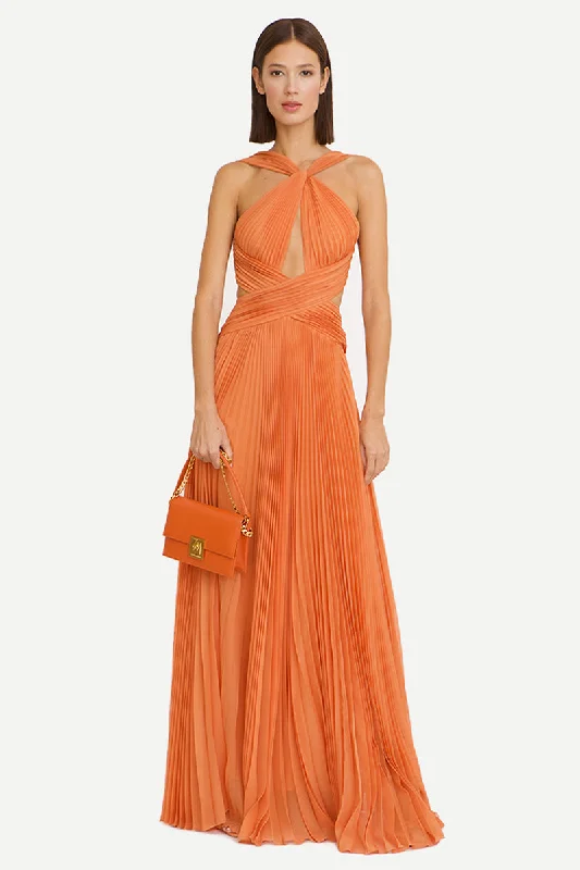 Arabella Chiffon Backless Maxi Dress Fashionable Asymmetrical Maxi Dress