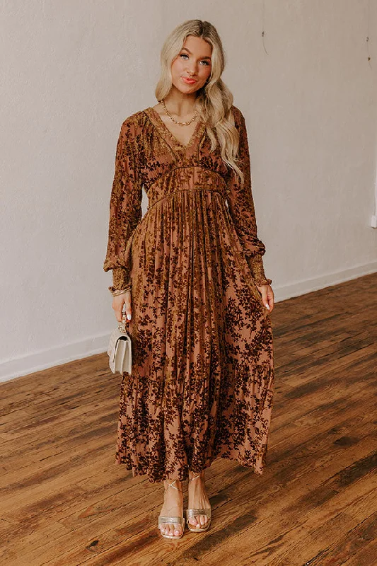 Everlasting Dreams Velvet Burnout Maxi Dress in Chocolate Fashionable Sheer Maxi Dress Everlasting Dreams Velvet Burnout Maxi Dress in Chocolate Fashionable Sheer Maxi Dress