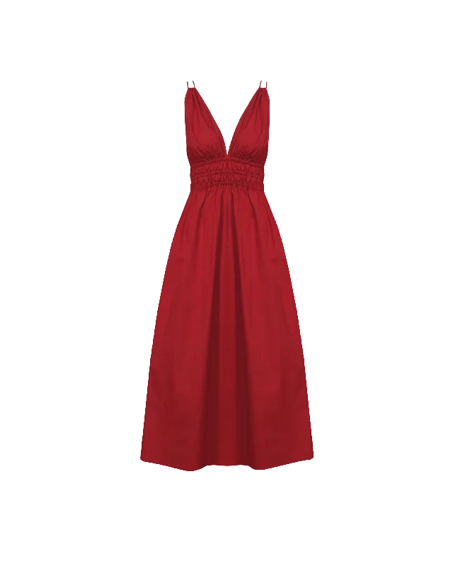 HERO MAXI DRESS GARNET Trendy Floral Print Maxi Dress