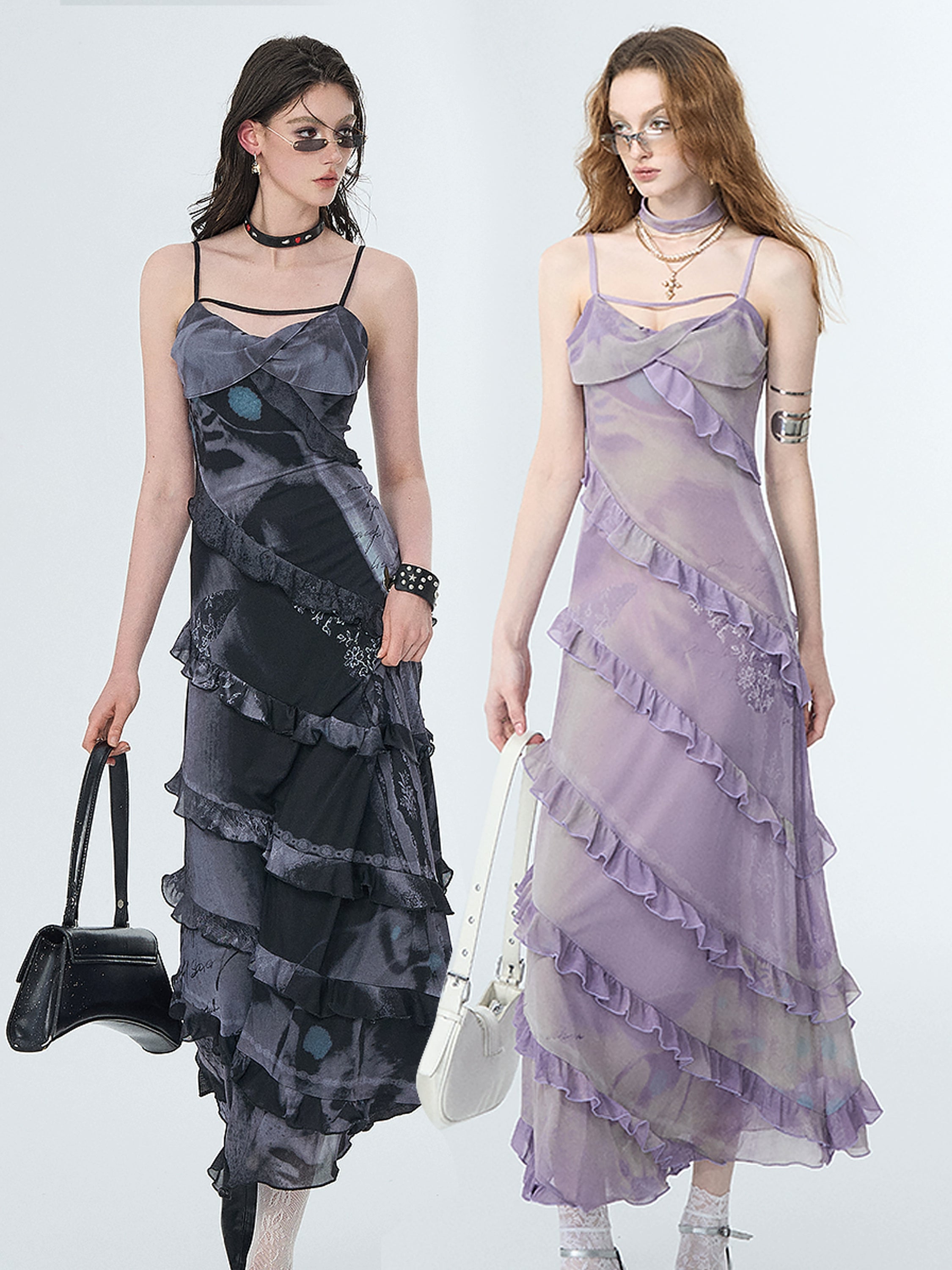 Of Akiva Ruffled Maxi Dress Collection Trendy Maxi Dress with Lace