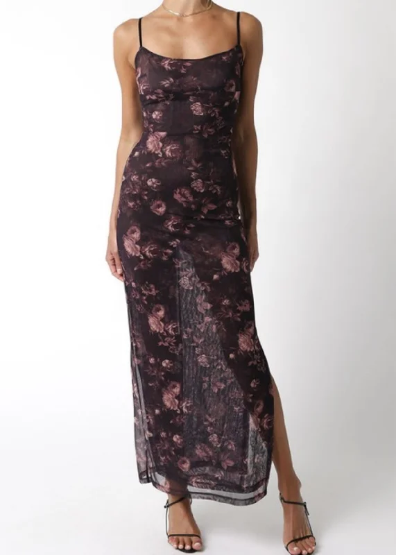 Desiree Maxi Dress Elegant Velvet Maxi Dress