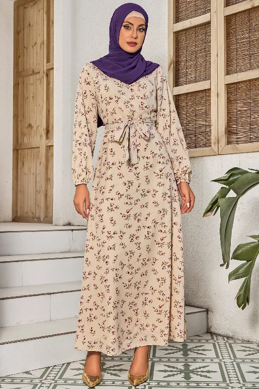 Petal Perfect Cream Maxi Dress-CLEARANCE Stylish Maxi Dress with Frills