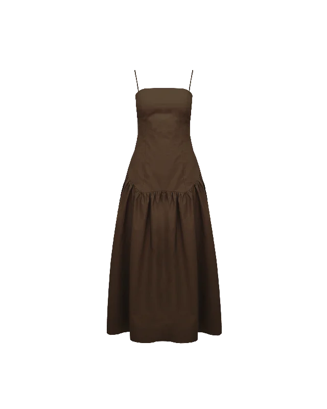 TRULLI MAXI DRESS JAVA Trendy Fit-and-Flare Maxi Dress