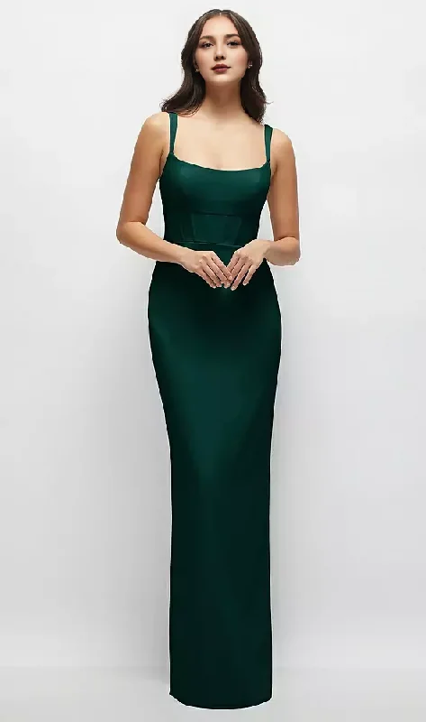 Corset Column Maxi Dress Square Neckline Satin Long Bridesmaid Dresses Wedding Guest Dresses Comfortable Ruffle Hem Maxi Dress Corset Column Maxi Dress Square Neckline Satin Long Bridesmaid Dresses Wedding Guest Dresses Comfortable Ruffle Hem Maxi Dress