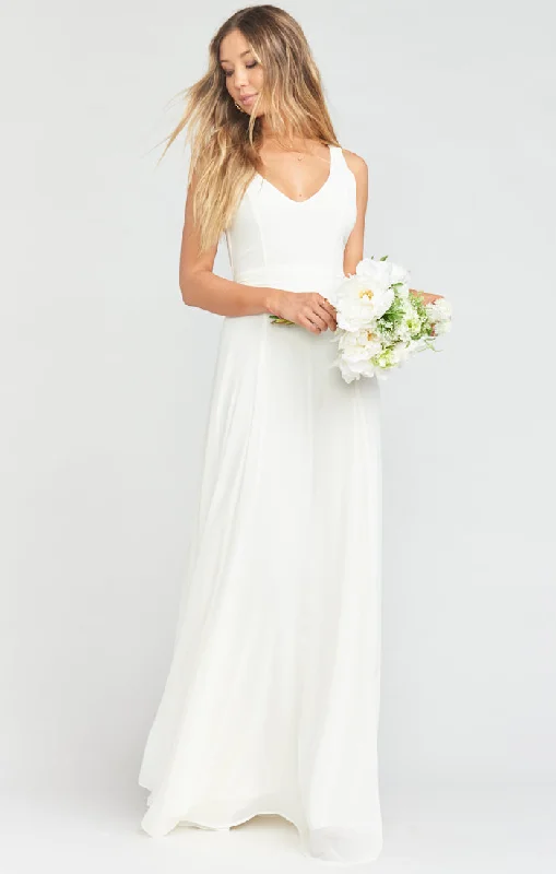 Jenn Maxi Dress ~ Wedding Cake Chiffon Trendy Floral Print Maxi Dress