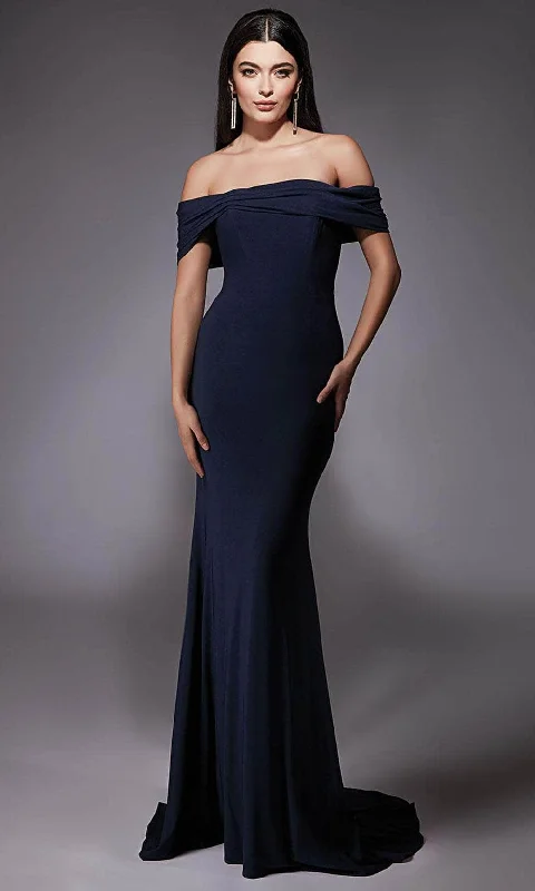 Alyce Paris 27680 - Ruched Straight Across Neck Evening Gown