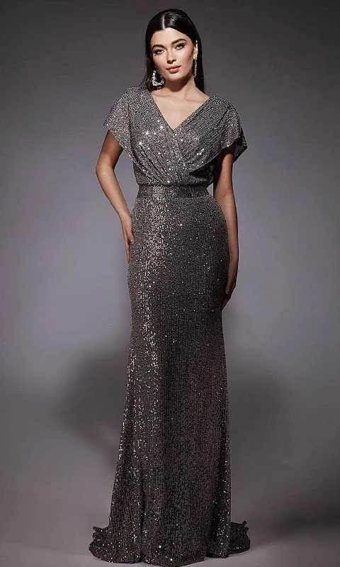 Alyce Paris 27708 - Sequined V-Neck Formal Gown
