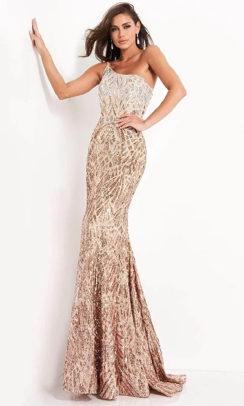 Jovani - Ombre Sequin Trumpet Dress 06469SC