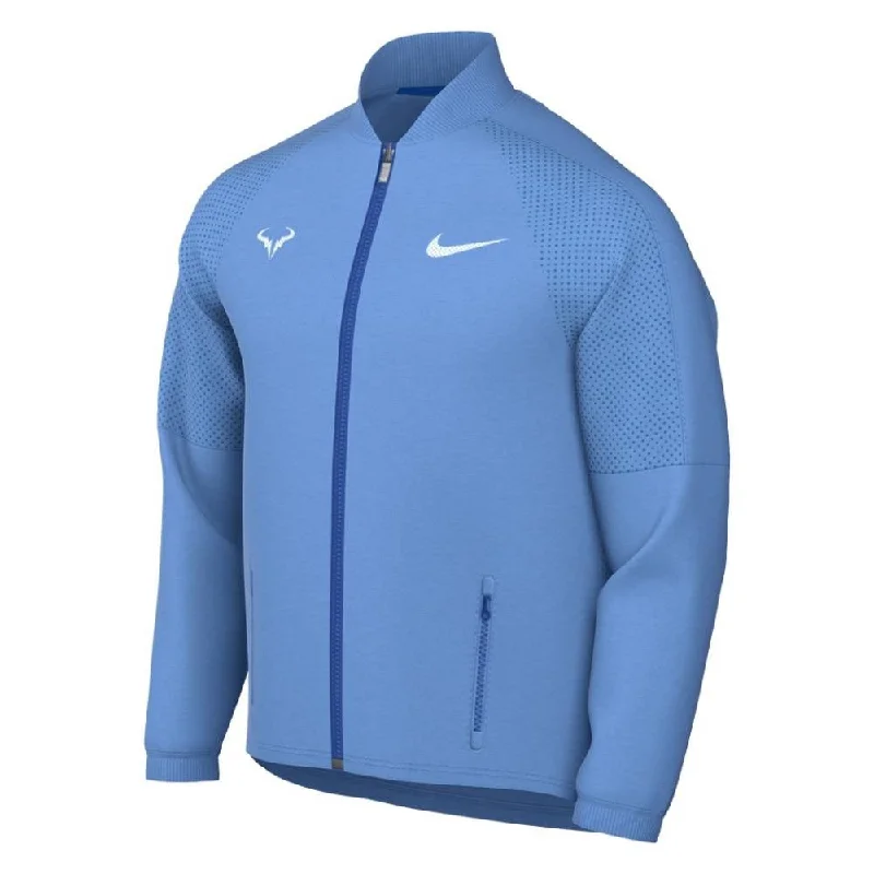 Nike Men's Rafa MNK Dri-FIT Jacket (Blue/White) Nylon Jacket Polyester Jacket Spandex Jacket Nike Men's Rafa MNK Dri-FIT Jacket (Blue/White) Nylon Jacket Polyester Jacket Spandex Jacket