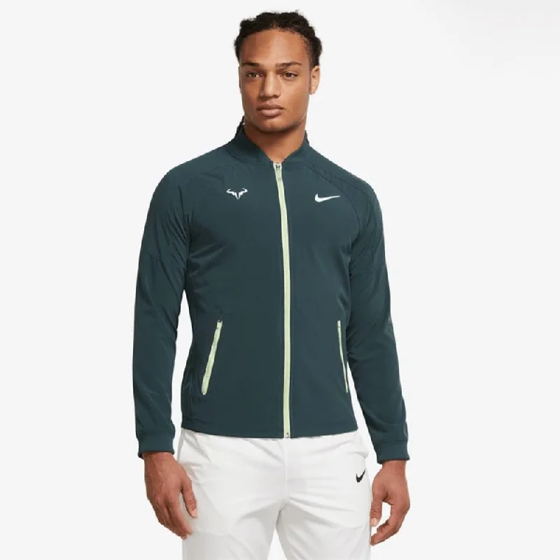 Nike Men's Rafa MNK Dri-FIT Jacket (Green/White) Mesh Jacket Canvas Jacket Denim Jacket Nike Men's Rafa MNK Dri-FIT Jacket (Green/White) Mesh Jacket Canvas Jacket Denim Jacket