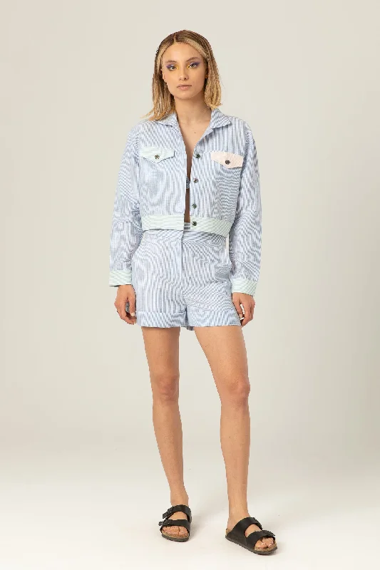 The Picnic Jacket Zippered Front Buttoned Front Snap Front