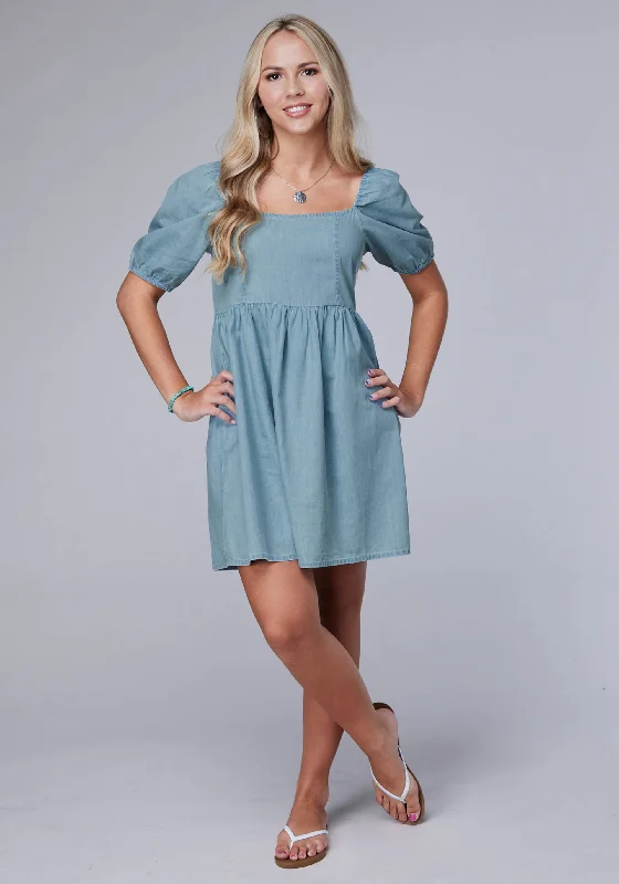 Women's Roper "Baby Doll" Light Blue Denim Dress