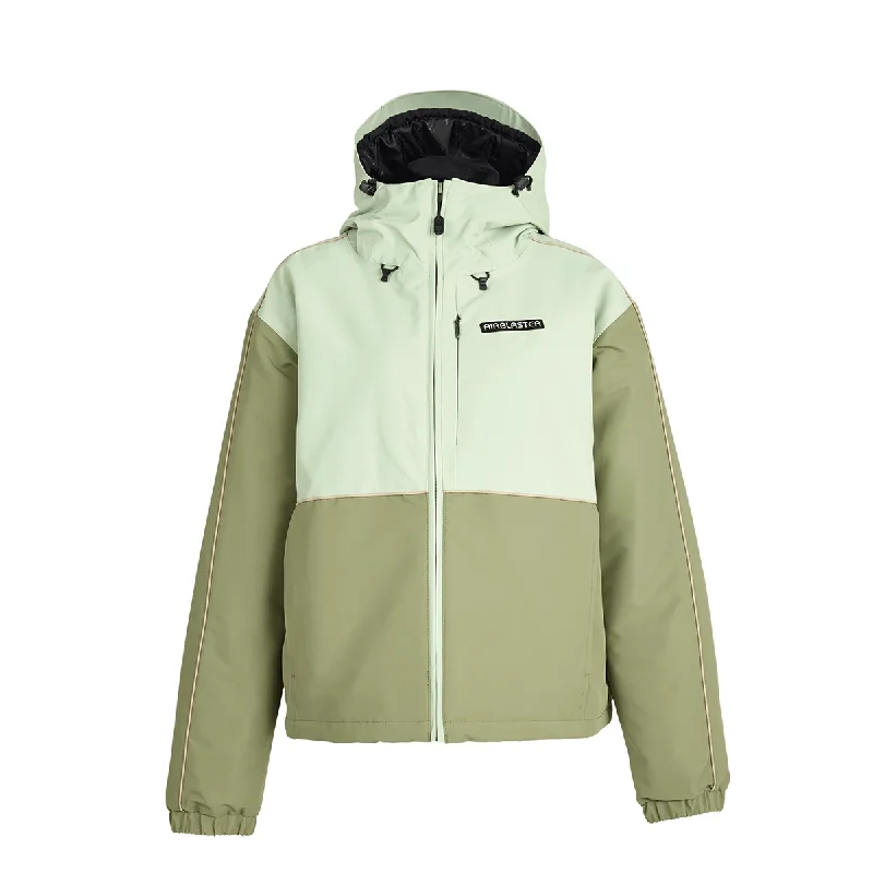 Airblaster Women's 2025 Revert Snow Jacket - Matcha A-Line Jacket Boat Neck Shawl Collar