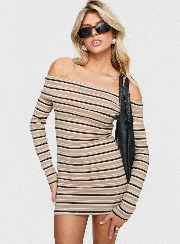 Anouk Long Sleeve Mini Dress Multi Classic Floral Print Mini Dress