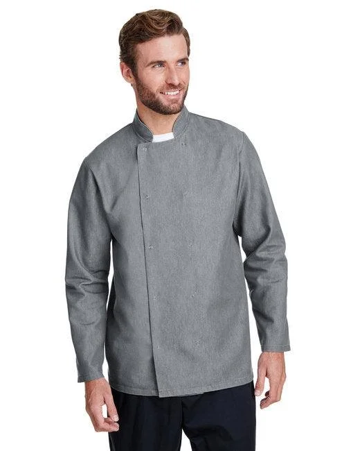 Artisan Collection by Reprime Unisex Denim Chef's Jacket RP660 Hoodie Zip-Up Jacket Button-Up Jacket