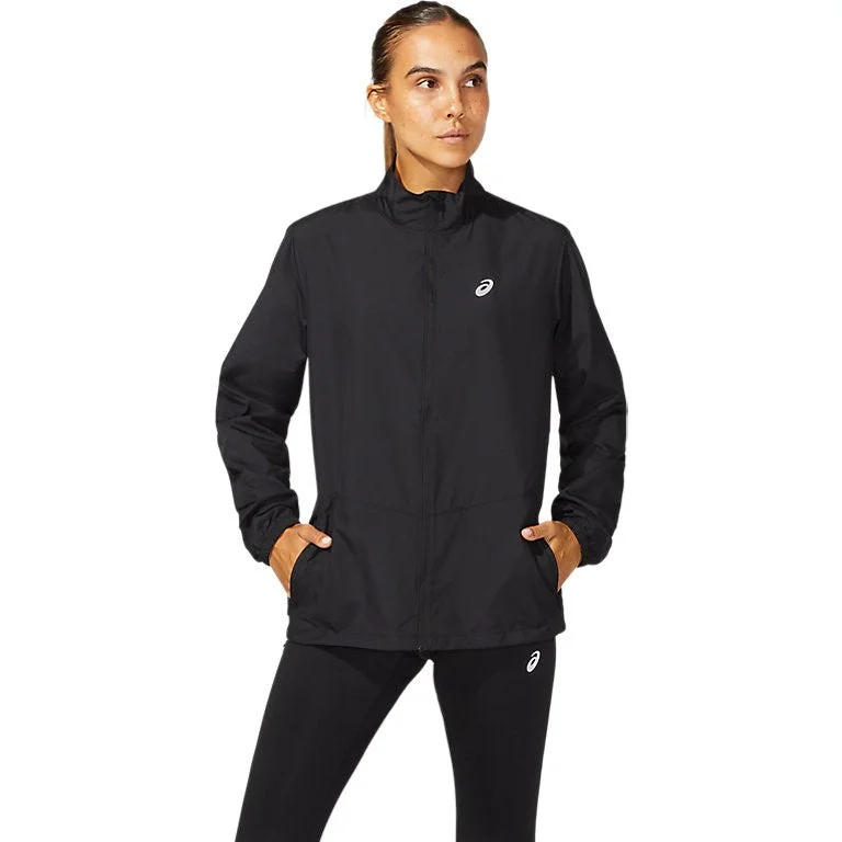ASICS Womens Silver Running Jacket Faux Fur Fabric Real Fur Fabric Shearling Fabric