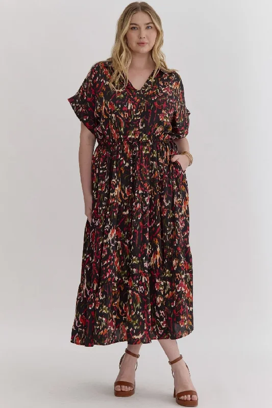 Black Abstract Dress