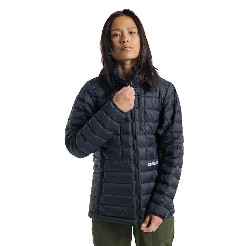 Burton Womens Mid-Heat Down Insulated Jacket Stand-Up Collar Roll-Neck Collar Turtle Neck