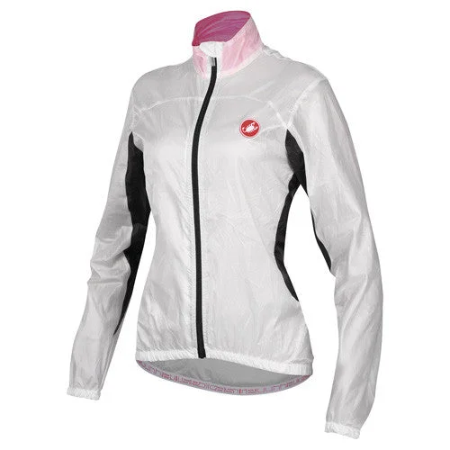 Castelli Womens Velo Jacket - White Faux Fur Fabric Real Fur Fabric Shearling Fabric