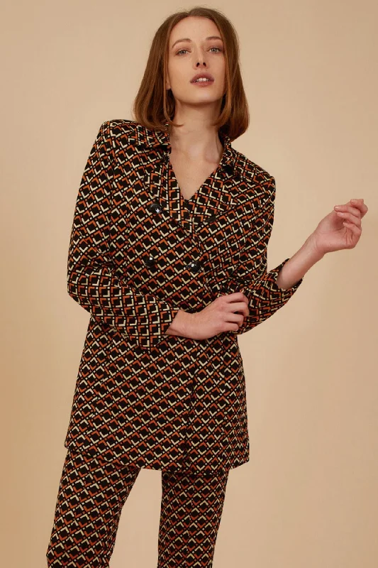 Clock Work Orange Millie Jacket Notch Collar Jacket Peter Pan Collar Jacket Cowl Neck Jacket