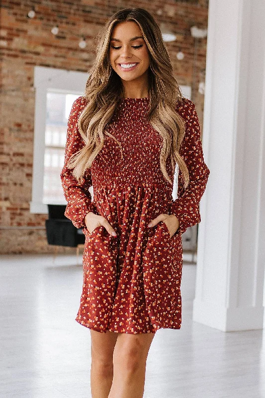 Colin Puff Sleeve Mini Dress Stylish Ribbed Mini Dress