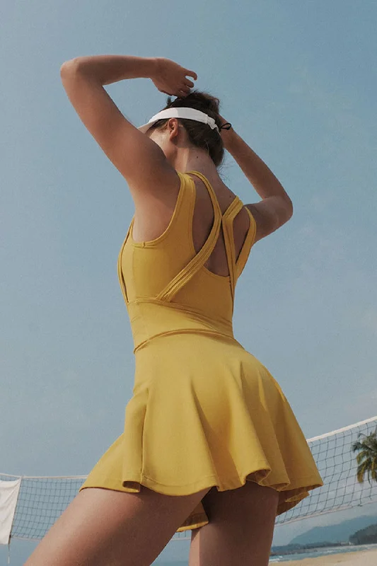 Comfy Soft V-neck Racerback Dress