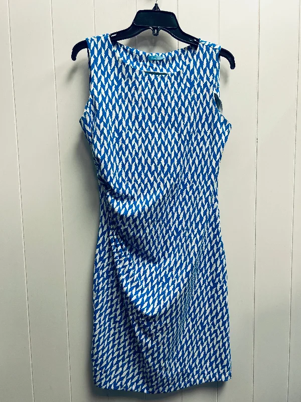 Dress Casual Short By J Mclaughlin In Blue & White, Size: M