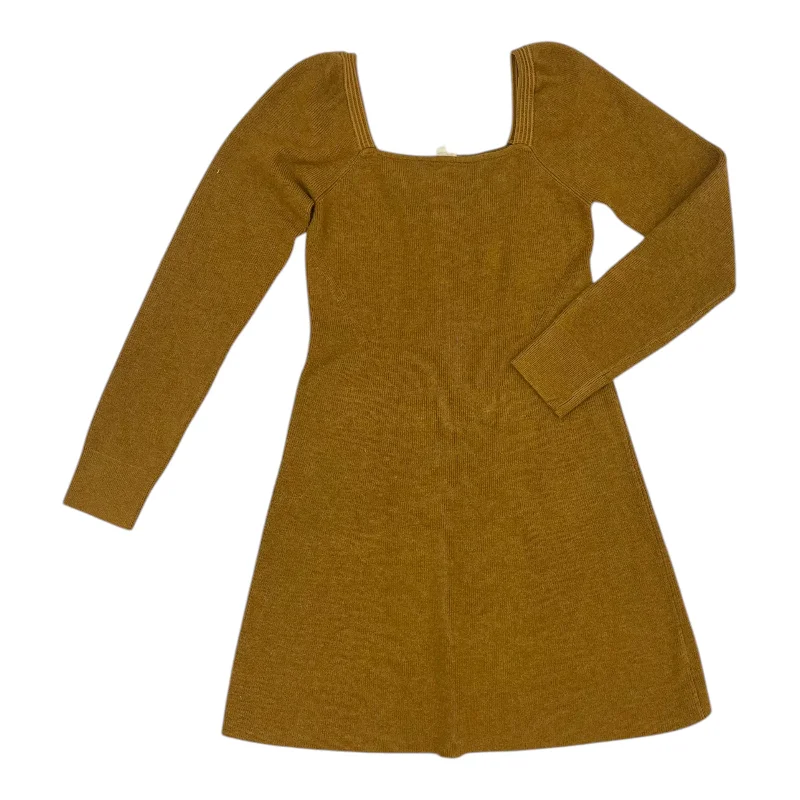 Dress Sweater By Hem & Thread In Tan, Size:M