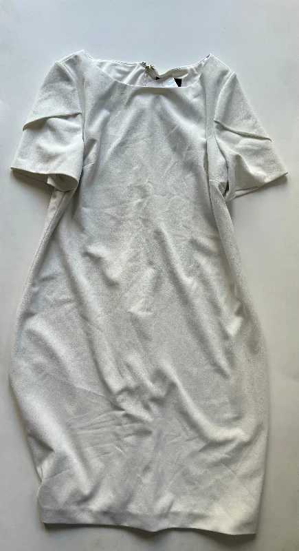 Dress Work By Dkny In White, Size: L