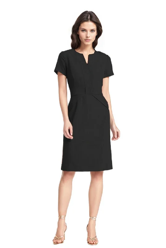 FOCUS by Shani — Bow Detail Dress in Black