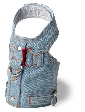 Jean Jacket Harness Vest V-Neck Jacket Boat Neck Jacket Square Neck Jacket