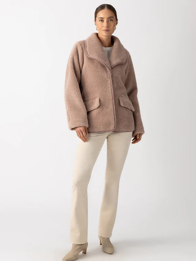 Holly Sherpa Jacket V-Neck Jacket Boat Neck Jacket Square Neck Jacket