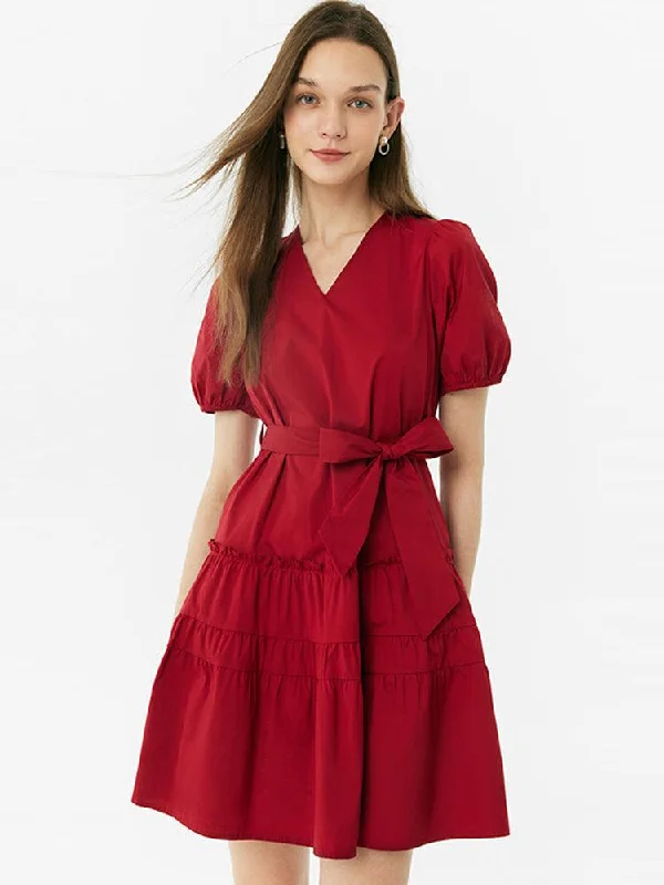 Ice Cool V-Neck Mini Dress Chic Sleeveless Mini Dress