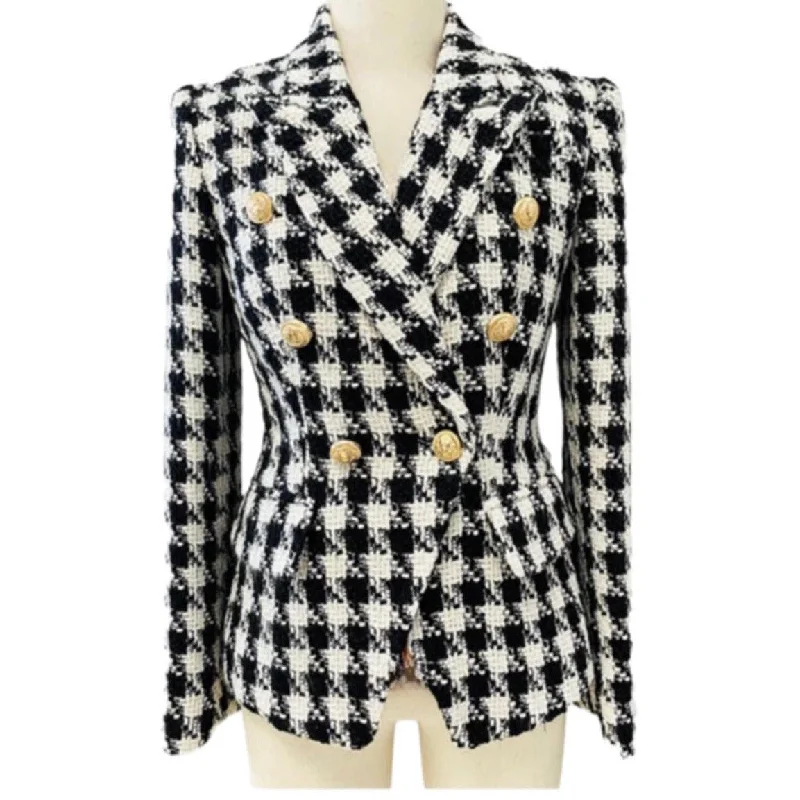 JADARE Houndstooth Tweed Blazer Jacket Corduroy Jacket Velvet Jacket Brocade Jacket JADARE Houndstooth Tweed Blazer Jacket Corduroy Jacket Velvet Jacket Brocade Jacket