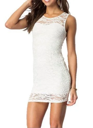 Juniors Lace Tight Dress