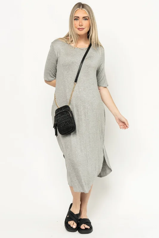 Brinley Dress in Grey - FINAL SALE
