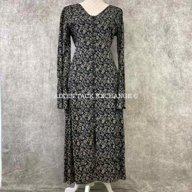 Kerrits EQL Model Button Front Dress, Black Cheval, Size Large