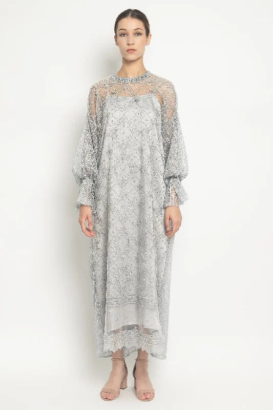 Carissa Dress in Silver Blue