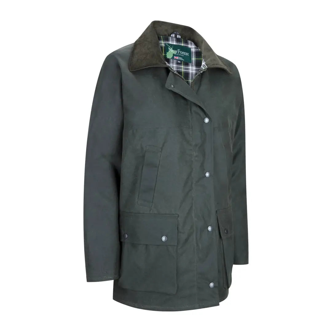 Ladies Traditional Wax Jacket Bomber Jacket Anorak Windbreaker
