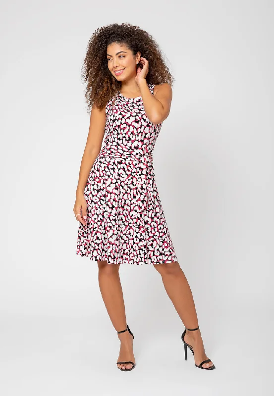 Leota Women's Calista Side Tie Dress Brown