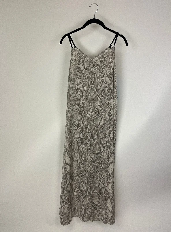 Snakeskin Lounge Long Dress- Size 4/6
