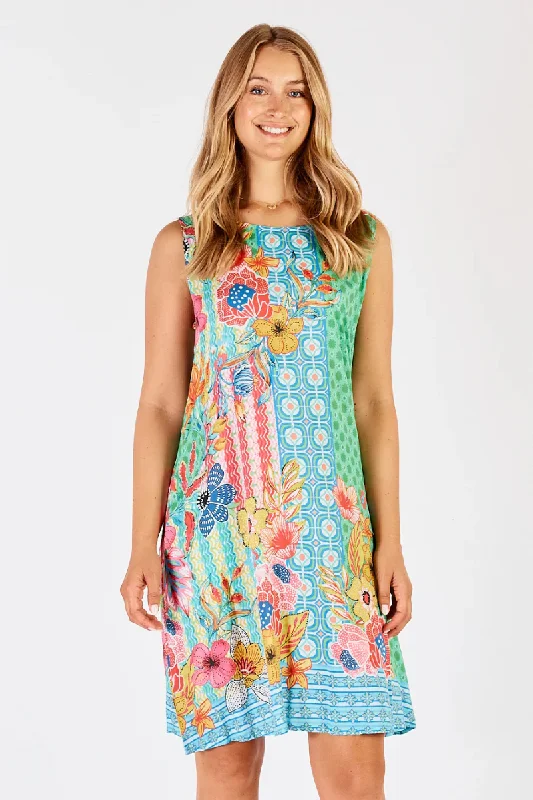 Lula Life Miranda Swing Dress Sea