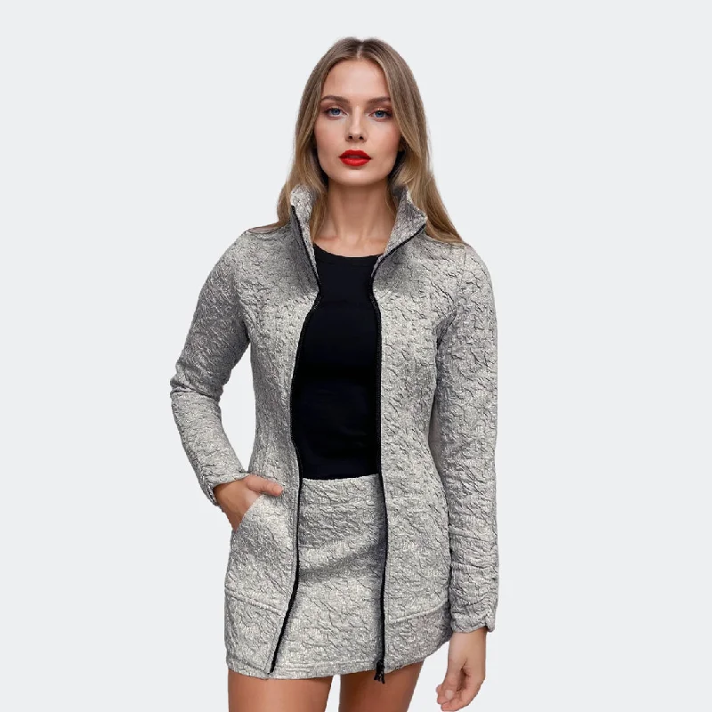 Molly Jacket Notch Collar Peter Pan Collar Cowl Neck